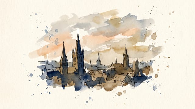 Przykładowa grafika: Styl 03. Akwarela i Tusz (Ink-Wash)