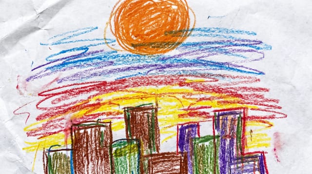 Przykładowa grafika: Styl 11. Rysunek Dziecięcy (Crayons)