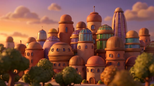 Przykładowa grafika: Styl 12. Stylizowane 3D (CGI Film)