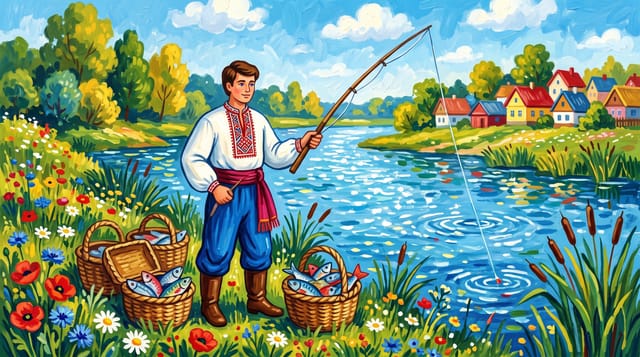 Przykładowa grafika: Styl 27. Barwna Ilustracja Folk-Art (Vibrant Folk-Art Illustration)
