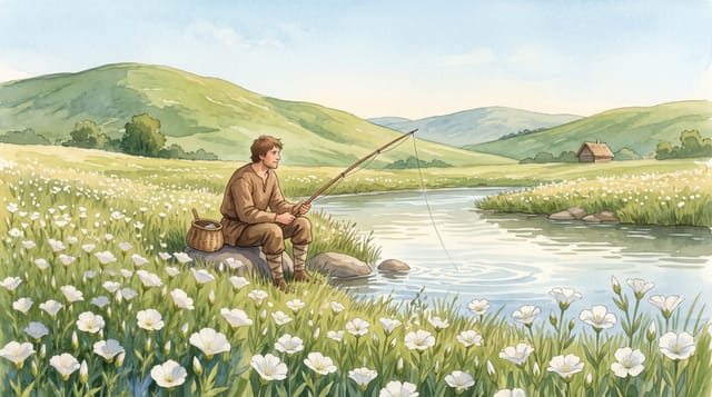 Przykładowa grafika: Styl 34. Sielankowa Akwarela Wiejska (Serene Rural Watercolor)